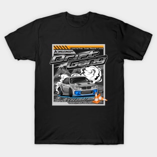 drift car illustration T-Shirt